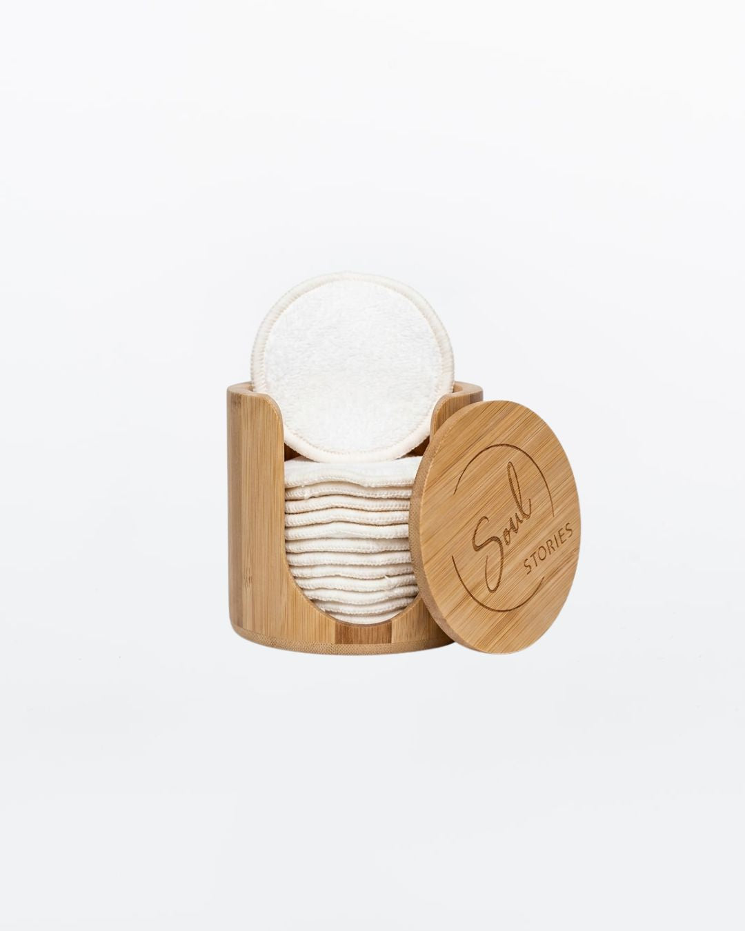 Nourist Bamboo Holder and Cotton Pads