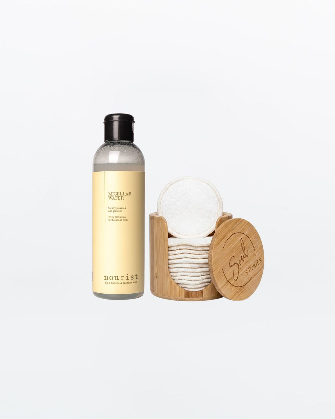 Nourist_Cleansing_Bundle_Micellar water_cotton pads 